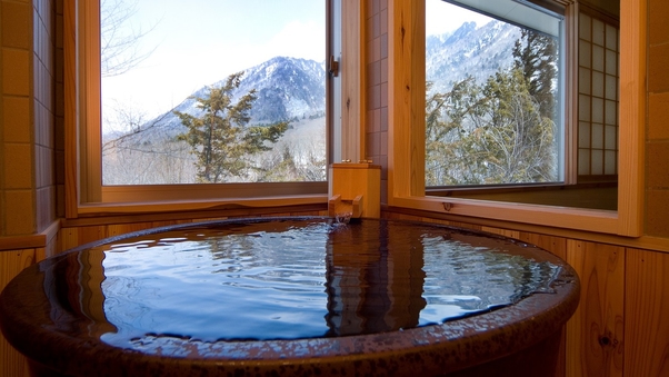 【温泉和洋室】開放式内風呂付…45平米